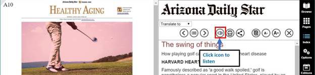 E-Edition Tutorial - Listen to an article